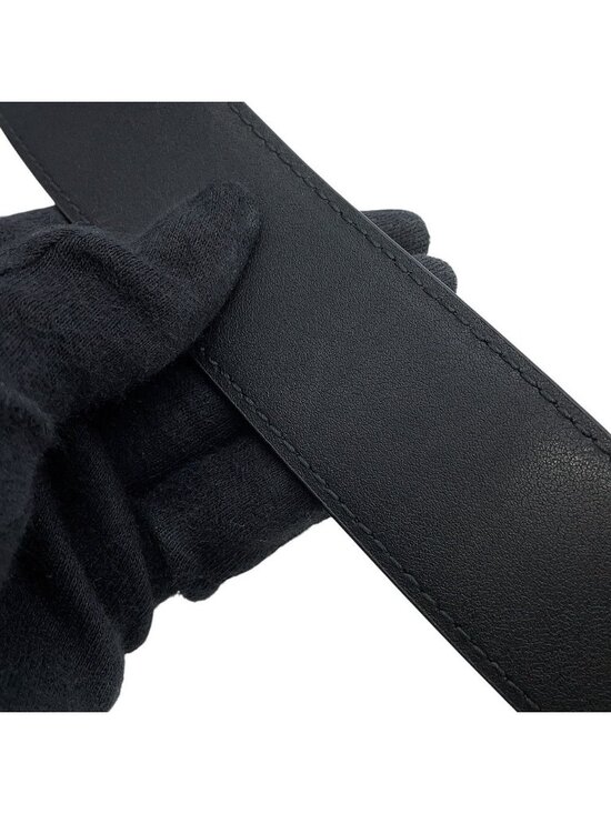 Balenciaga Belt BB Buckle Leather 80 Black main image 6